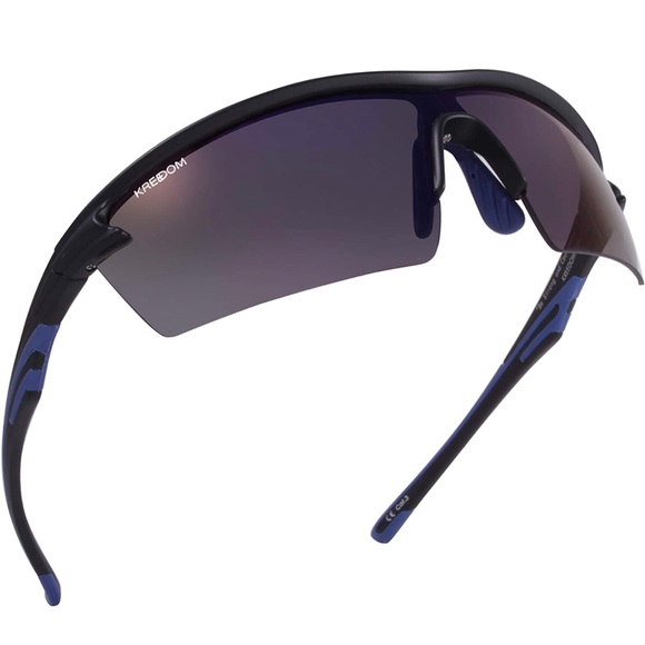 Kreedom Accessories Kreedom Wardon Mens Semirimless Wraparound